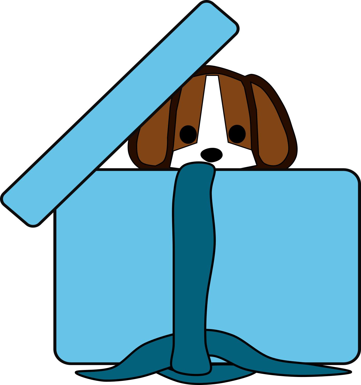 1395x1487 Beagle In A Box Clipart