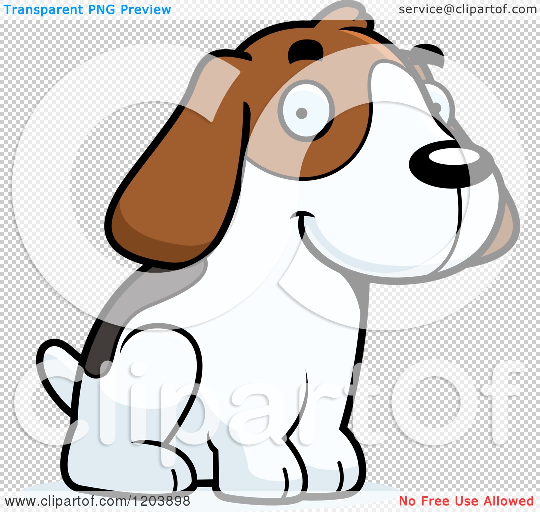 1080x1024 Cartoon Of A Cute Beagle Puppy Sitting