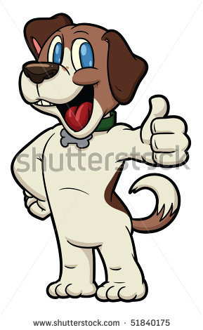 289x470 Picture Of A Beagle Dog Standing Up Smiling With One Thumb Up