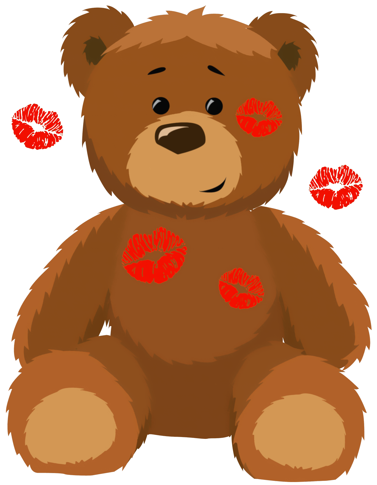 1265x1628 Cute Bear With Kisses Png Clipart Pictureu200b Gallery Yopriceville