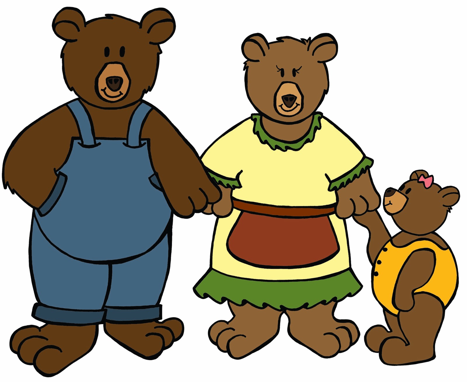 1600x1308 Goldilocks And The Three Bears Clipart Group