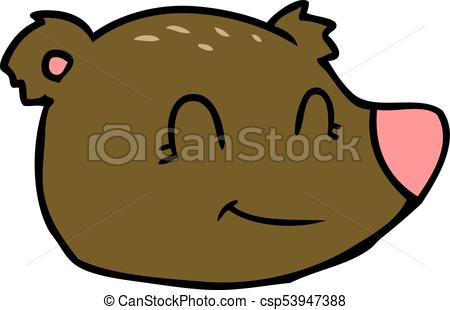 450x310 Cartoon Happy Bear Face Vector