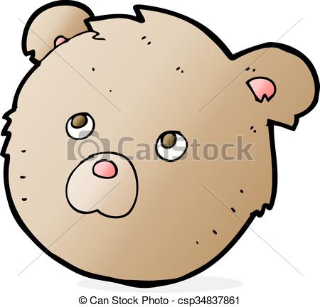 450x432 Cartoon Teddy Bear Face Clip Art Vector