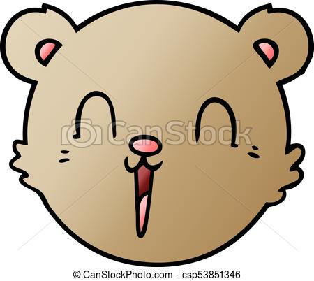 450x402 Cute Cartoon Teddy Bear Face Eps Vector