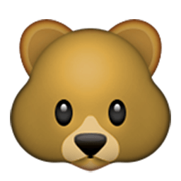 256x256 Bear Clipart Emoji