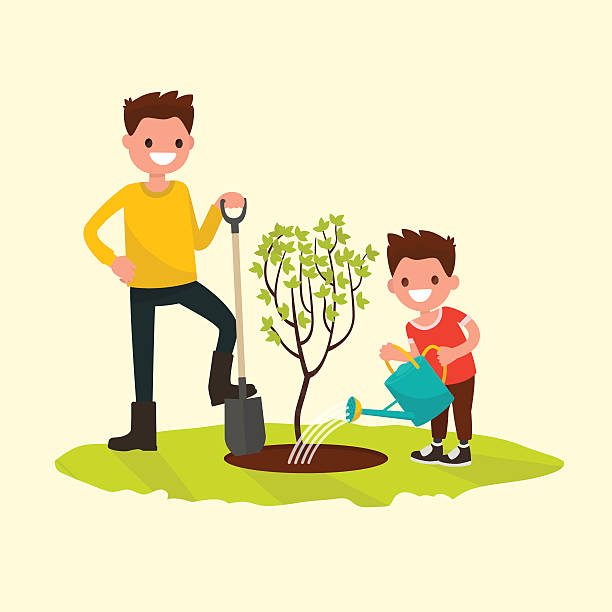 612x612 Royalty Free Family Gardening Clip Art Vector Images Garden Your