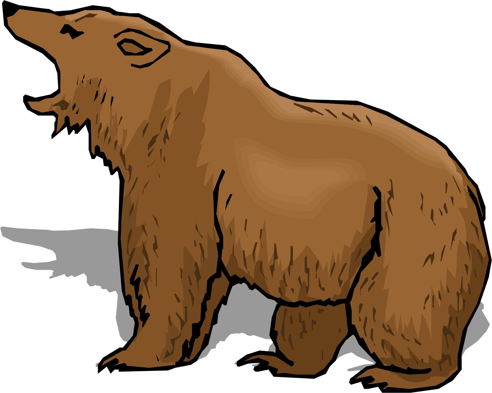 1651x1320 Animated Bear Clipart