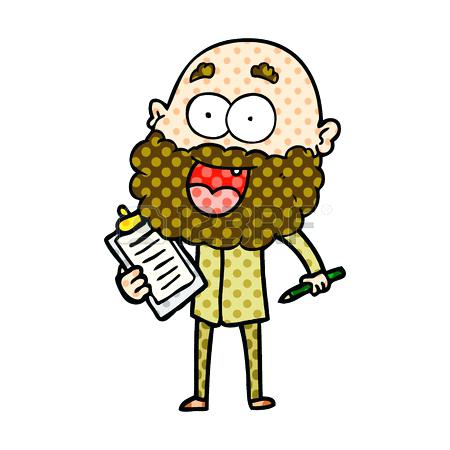 450x450 Happy Man Clip Art Cartoon Crazy Happy Man With Beard And Clip