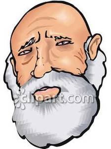 225x300 Old Man With Beard Clipart