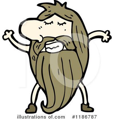 400x420 White Beard Clip Art