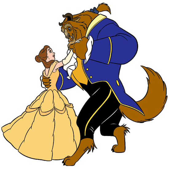 550x550 Belle And The Beast Clip Art Disney Clip Art Galore
