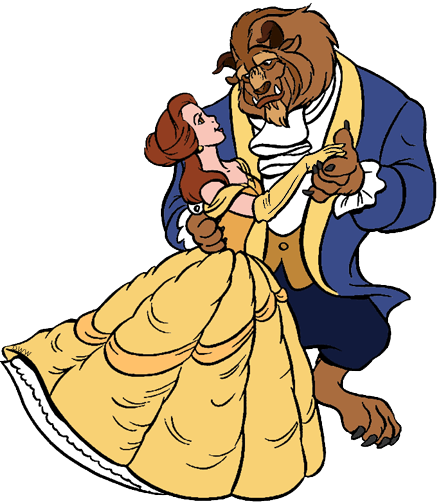 440x504 Belle And The Beast Clip Art Disney Clip Art Galore