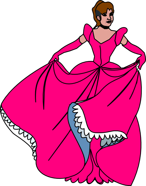 468x595 Beautiful Ball Gown Clip Art