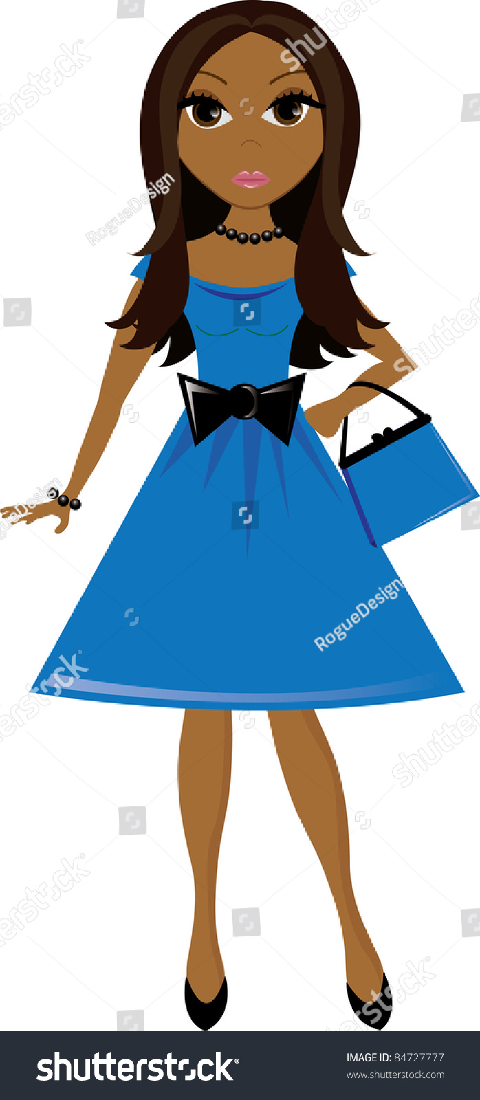698x1600 Blue Dress Clipart Party Dress