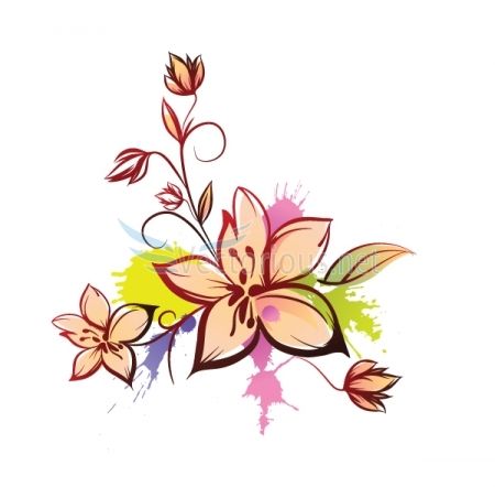 450x442 Beautiful Flower Clipart
