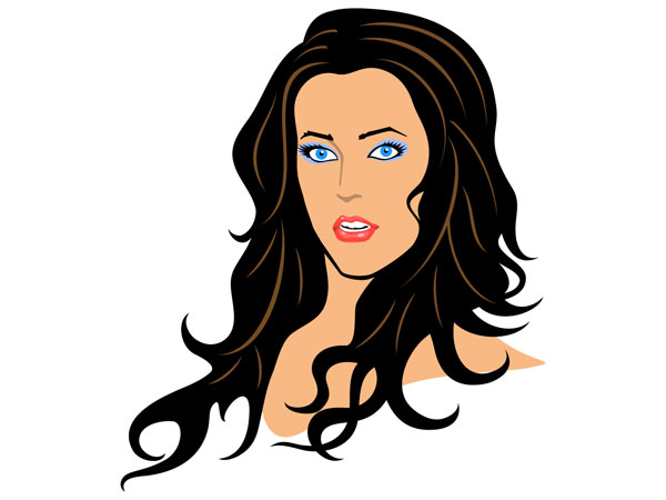 600x450 Beautiful Girl Clipart