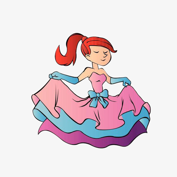 600x600 Dancing Girl, Princess, Beautiful, Cartoon Png Image And Clipart