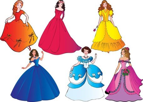 456x325 Free Beautiful Princess 03 Clipart And Vector Graphics
