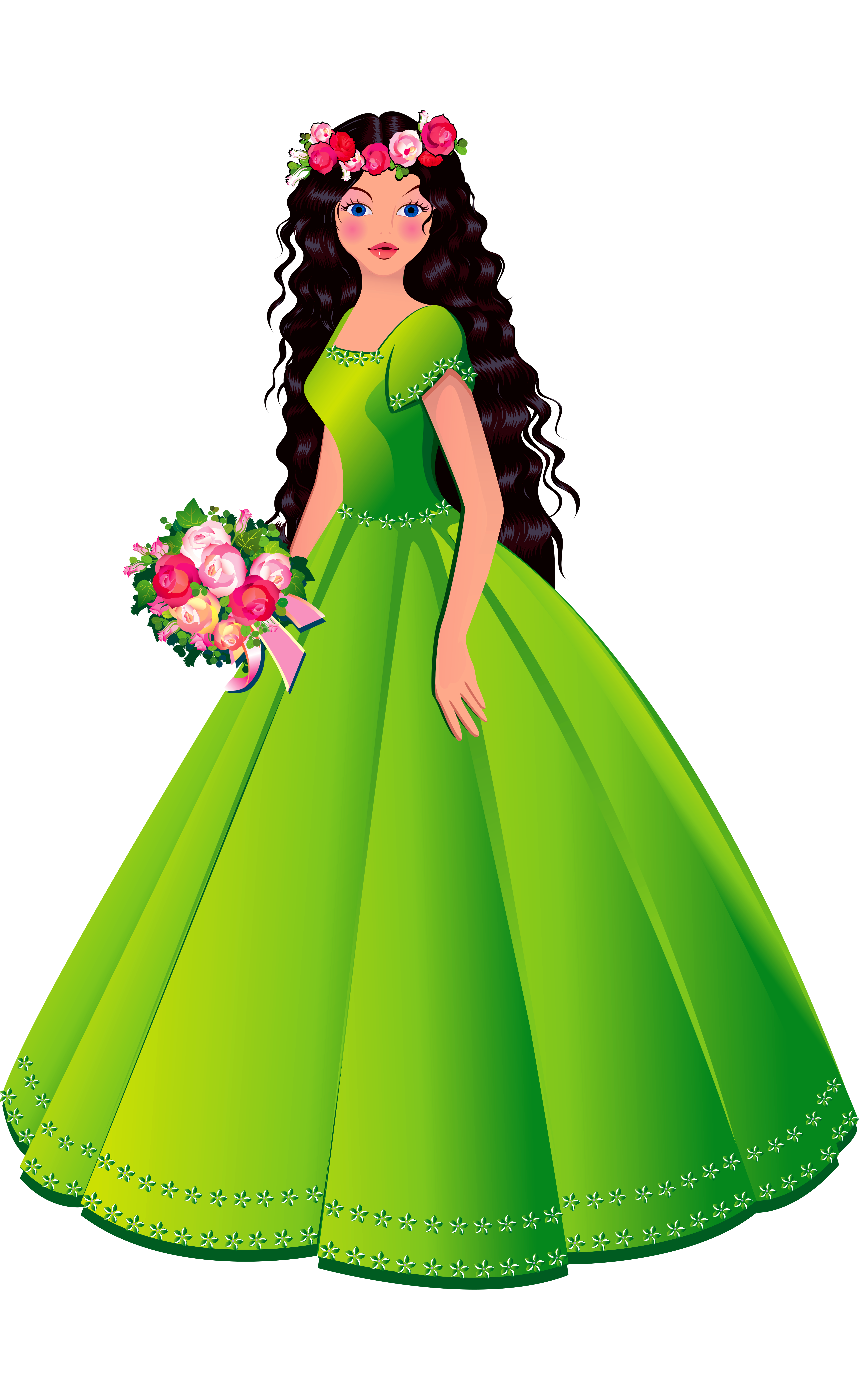 3440x5604 Princess Dresses Clipart
