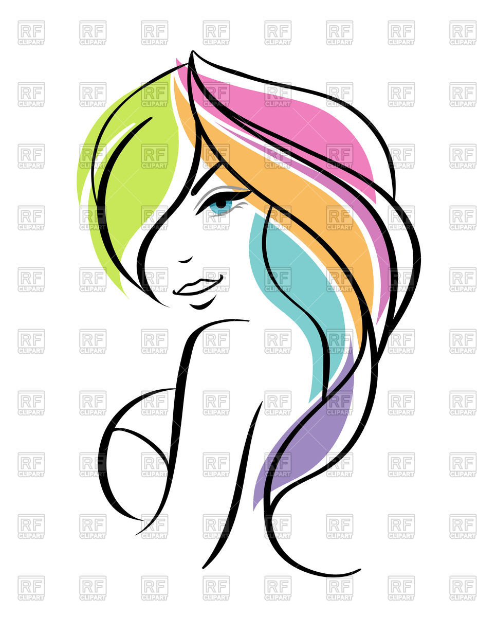 930x1200 Hair Color Clipart