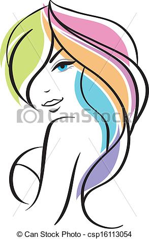 293x470 Vector Illustration Of Beautiful Woman Clipart Vector