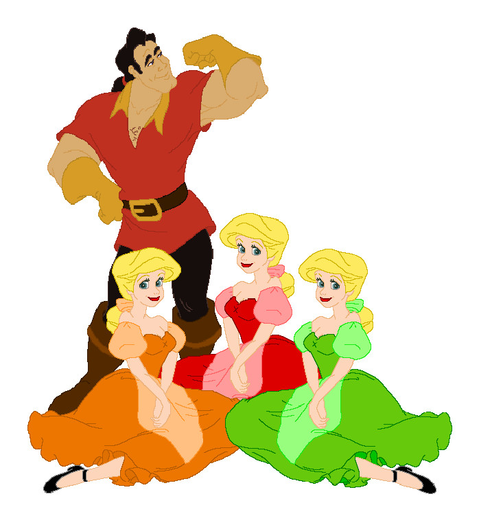 698x748 Gaston And The Bimbettes By Princericharming