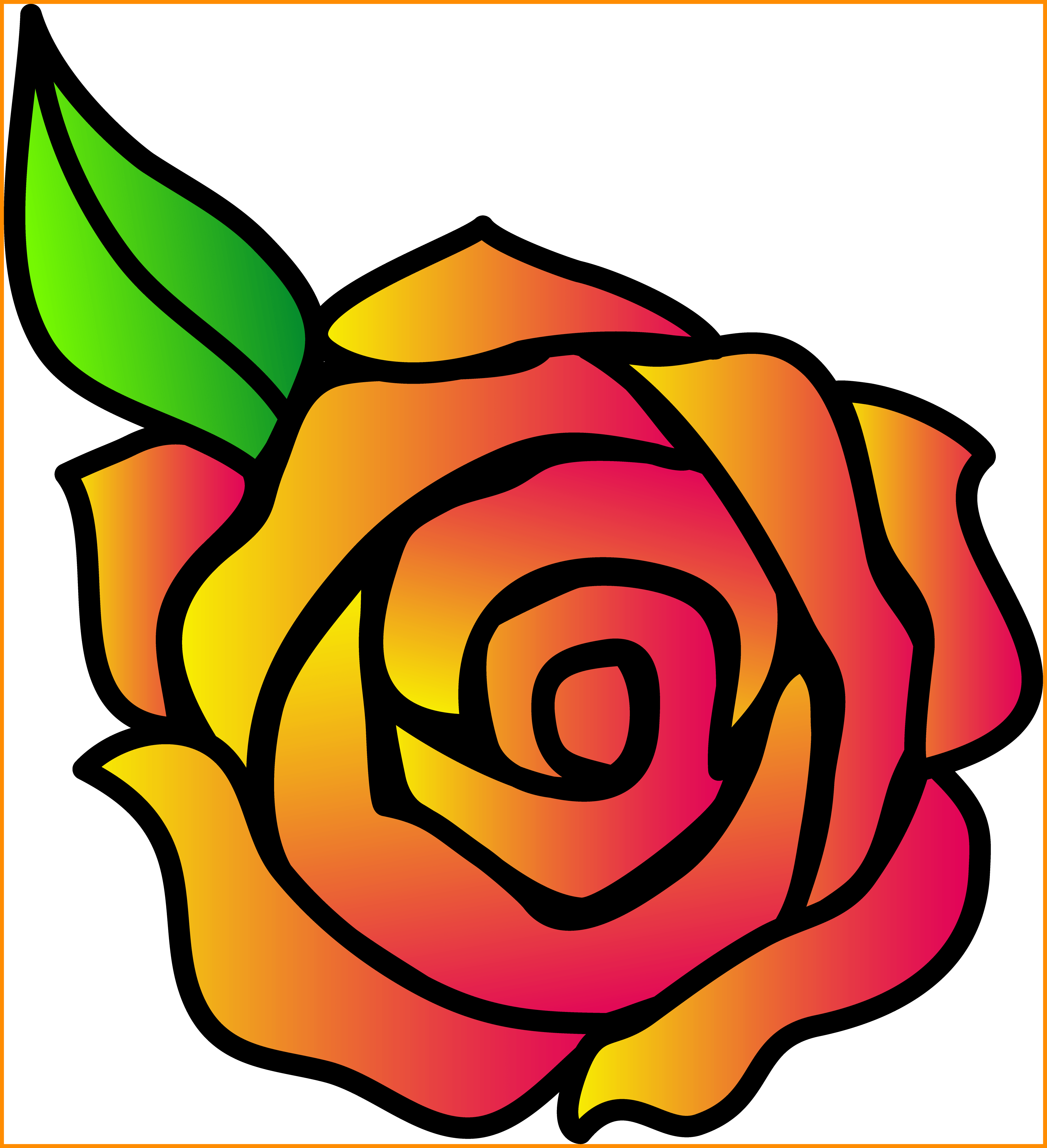 4072x4464 Stunning Rose Flower Clip Art Beauty And The Beast Png Picture