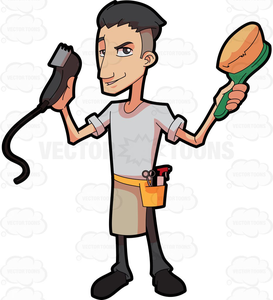 273x300 Clipart For Beauty Barber Free Images