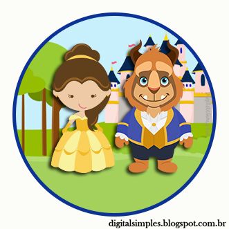 331x331 Convites Digitais Simples Kit De Personalizados Tema Bela E