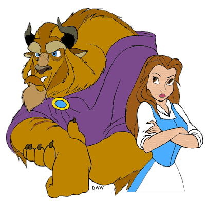 399x392 Clipart Beauty And The Beast