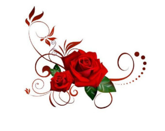340x270 Rose Clipart Decal