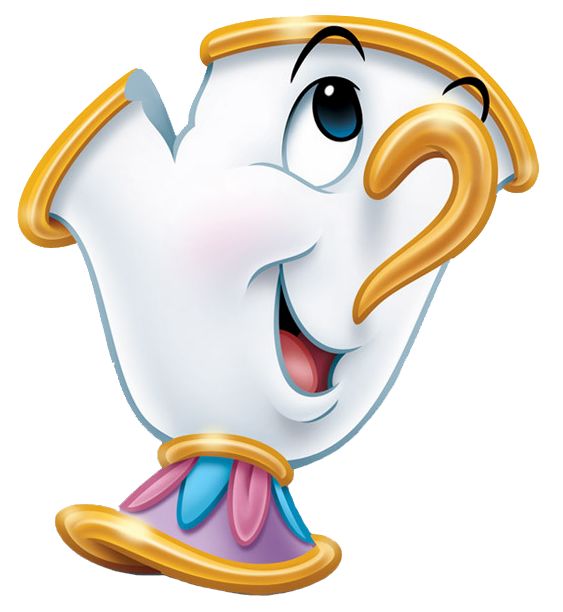 563x612 Chip Beauty And The Beast Clipart