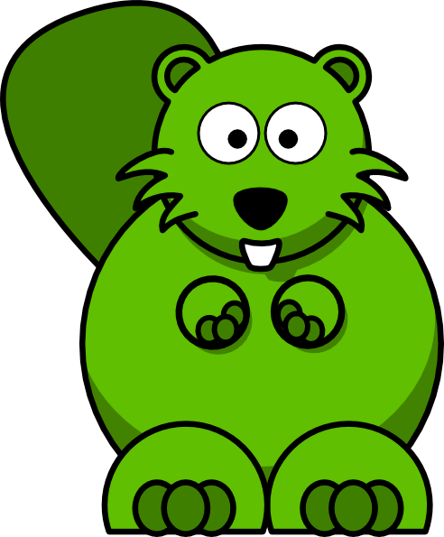492x595 Green Beaver Cliparts