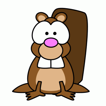 347x347 Amazing Beaver Clip Art