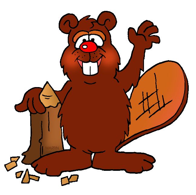 648x645 Animals Clip Art By Phillip Martin, Beaver