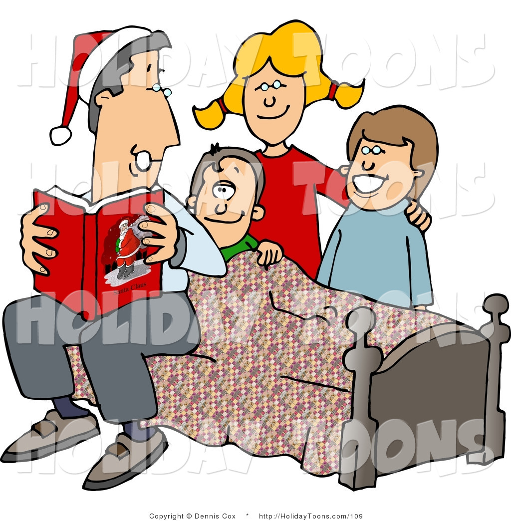 1024x1044 Royalty Free Holiday Clipart Of A Father Reading A Bedtime