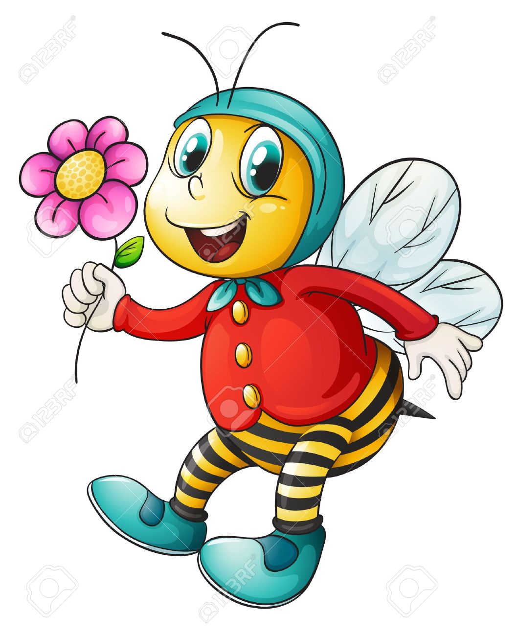 1059x1300 Honeybee And Flowers Clipart