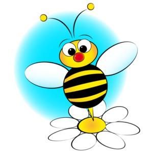 300x300 Bee Hive Clip Art Flower Bee Clipart Gallery