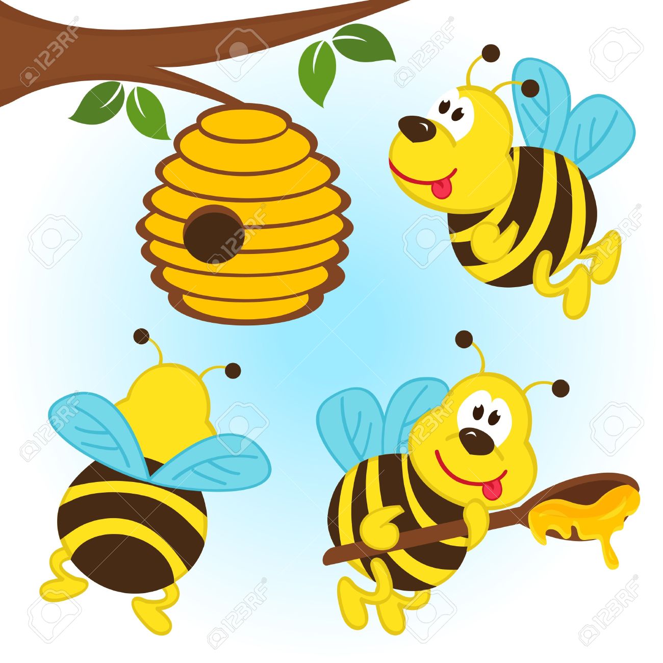 1300x1300 Top 80 Hive Clip Art