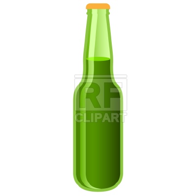 400x400 Green Beer Bottle Free Download Vector Clip Art Image