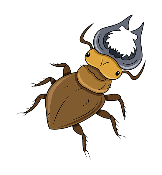 550x591 Download Free Horned Beetle Clip Art Vector Illustration