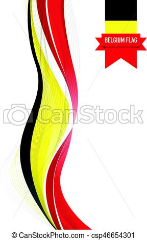 288x470 Belgium Flag Background Vector Clipart