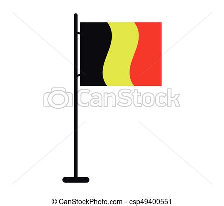 450x413 Belgium Flag Clipart Vector