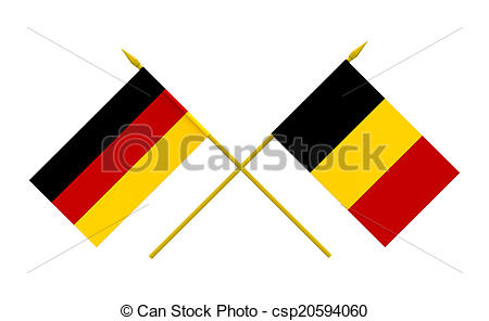 450x296 Flags, Belgium And Germany. Flags Of Belgium And Germany, 3d