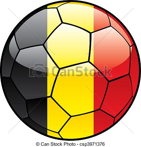 450x470 Vector Illustration Of Belgium Flag On Soccer Ball Clip Art Vector