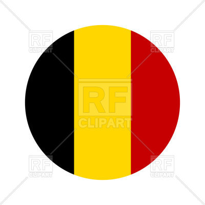 400x400 Belgium Circle Flag Royalty Free Vector Clip Art Image