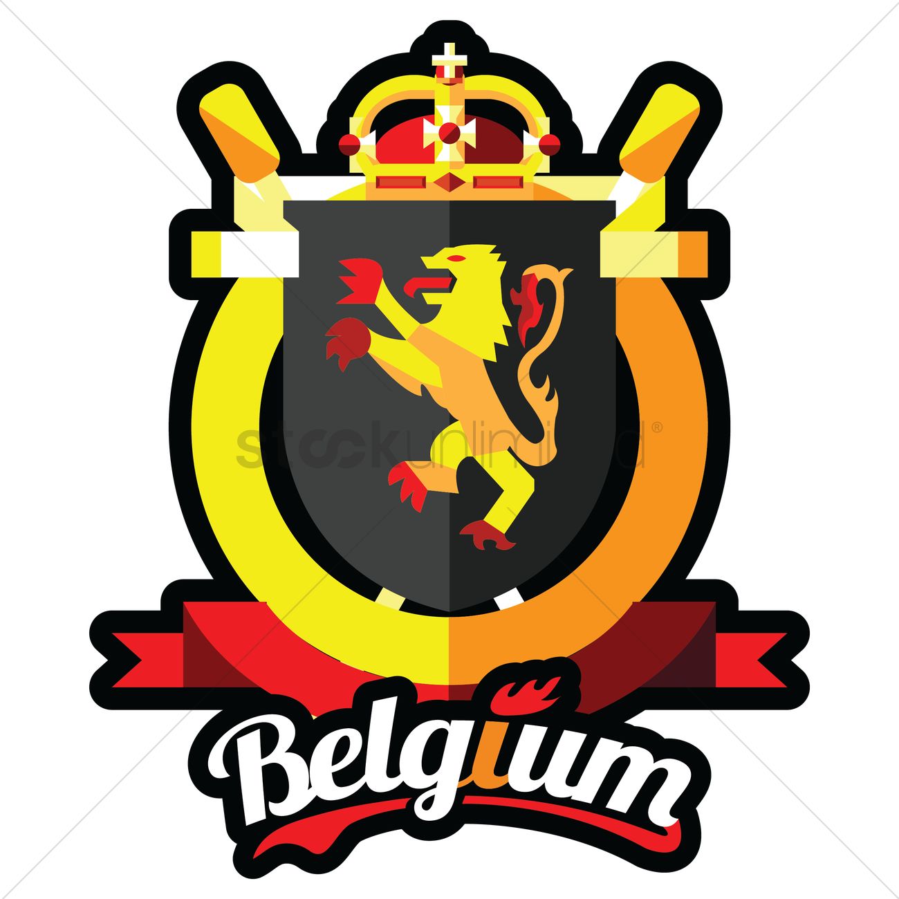 1300x1300 Belgium Coat Of Arms Vector Image