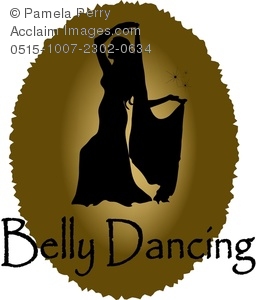 256x300 Clip Art Illustration Of A Belly Dancer Logo