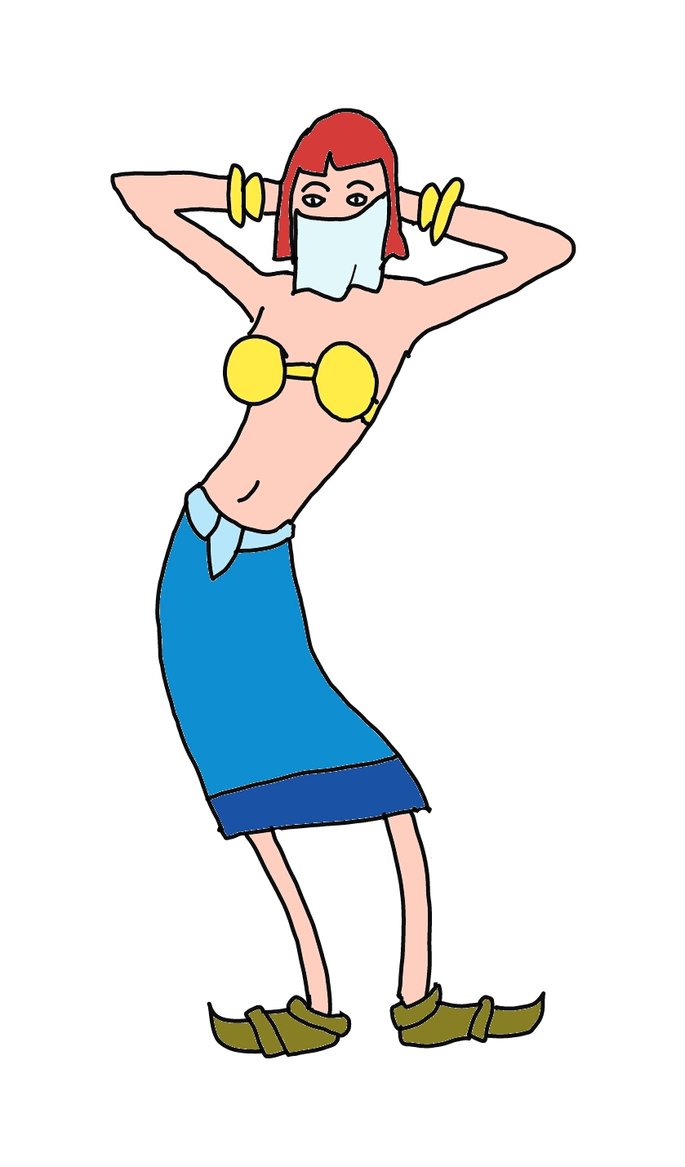 685x1167 Pluto Bone Trouble Belly Dancer 3 By Fancartoon123