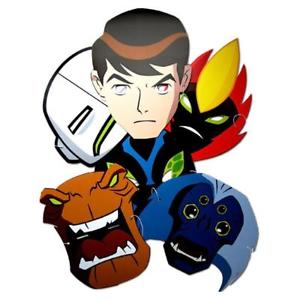 300x300 Ben 10 Alien Force 6 Character Party Mask Fancy Dress New Kids